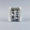 The NC-2 number counter viewed from the front. The version shown has a white base with a black castle outline in the middle on both sides 1 and 2.